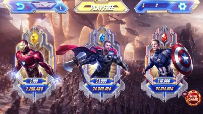 Tổng quan slots Avengers tại app tài xỉu online Sunwin